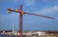 Tower cranes standing over a low-rise development.